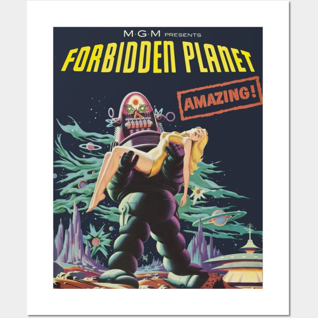 Forbidden Planet Poster Wall Art by MovieFunTime